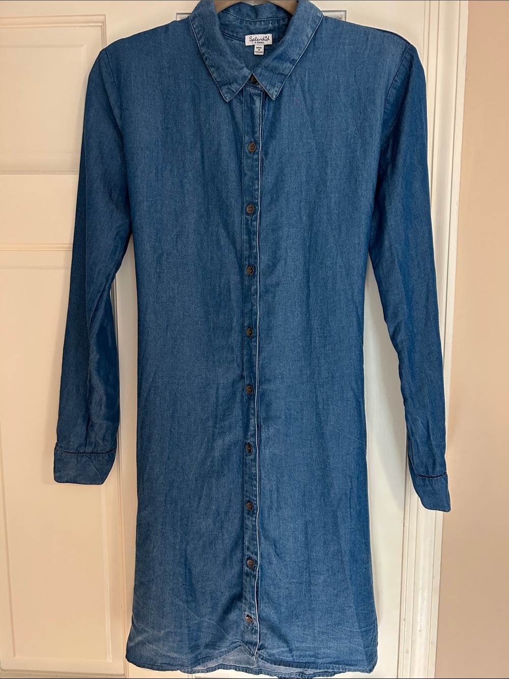 Splendid Soft Chambray Button-Front Dress Size XS